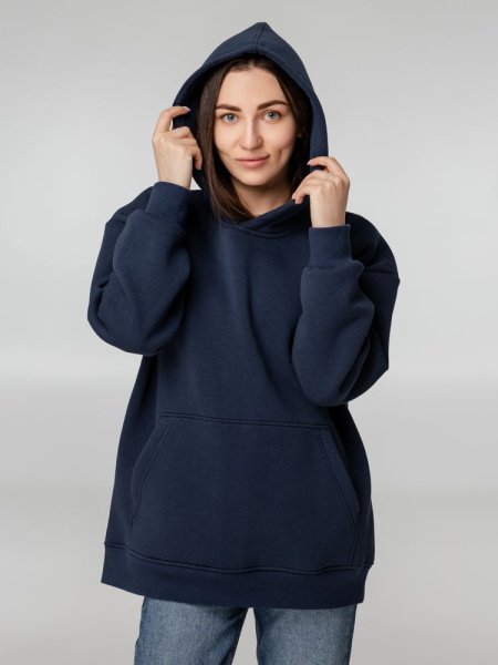 Худи Kulonga Oversize, темно-синее, XS–XXL