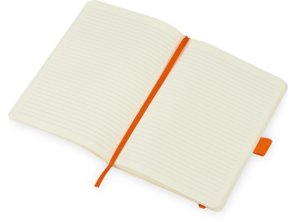 Блокнот А5 в гибкой обложке «Vision 2.0» soft-touch, Размер А5, Цвет оранжевый