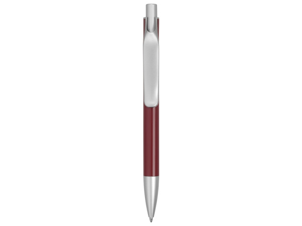 Ручка металлическая шариковая «Large», Цвет бордовый/серебристый