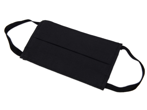 Маска для лица многоразовая из хлопка, Цвет черный