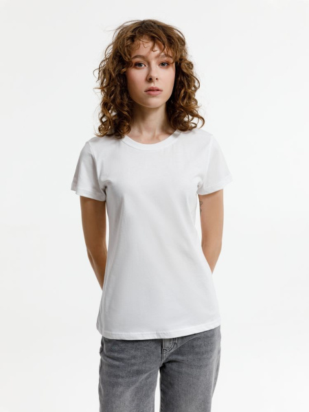 Футболка женская T-bolka Lady, белая (белоснежная), S–3XL