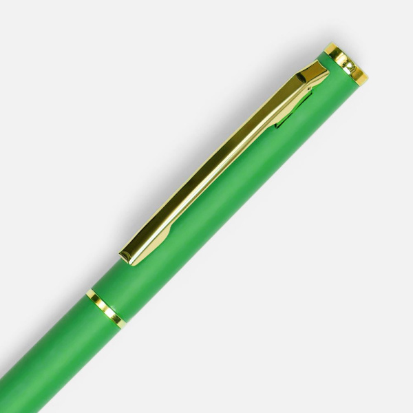 Ручка шариковая Hotel Gold, ver.2, матовая зеленая, 13х0,7 см
