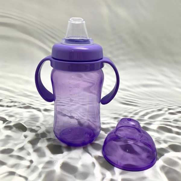 Силиконовый носик поильник (комплект 2 шт) BABY FLOW TWO для детских бутылочек