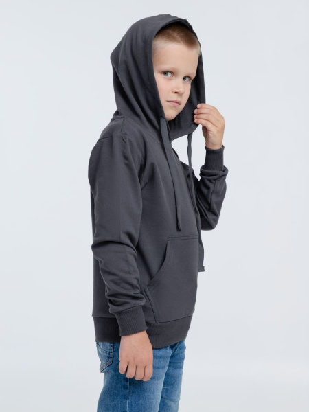 Худи детское Kirenga Kids 2.0, темно-серое (графит), 6–14 лет