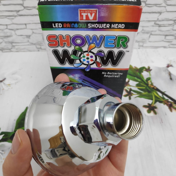Цветная светодиодная насадка на душ Led Shower WOW (7 цветов)