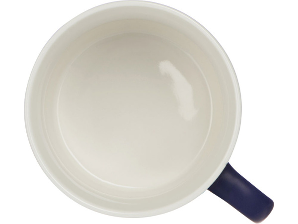 Кружка «Nancy», матовая, Цвет темно-синий/белый