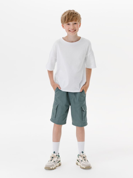 Футболка детская оверсайз Teezer, белая, 6–14 лет