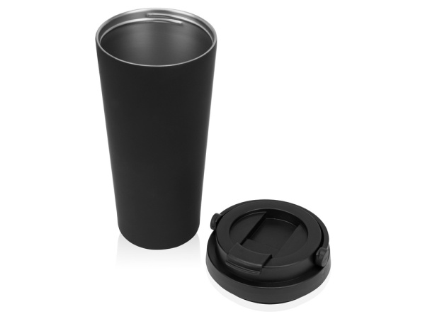 Вакуумная термокружка «Grant», soft-touch, тубус, Цвет черный
