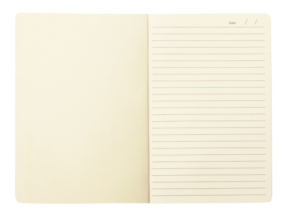 Блокнот А5 в бумажной обложке, Цвет белый