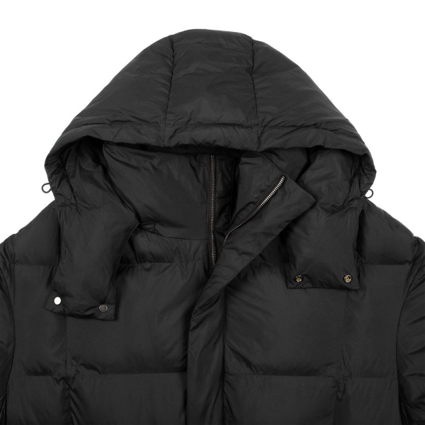 Пуховик унисекс Kapsula, черный, XS–XXL