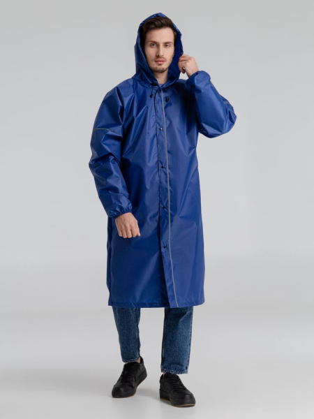 Дождевик со светоотражающими элементами Rainman Blink, ярко-синий, XS–XXL