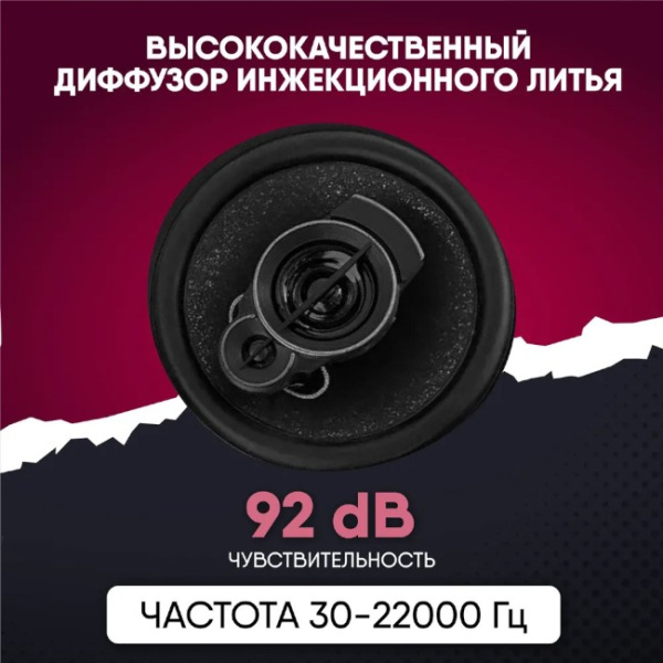 Автомобильные динамики Carlive TS-A1095 (4") / Компактность и мощное звучание