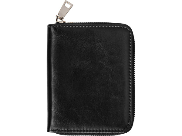 Картхолдер на молнии для 8 карт с RFID-защитой «Fabrizio», Цвет черный