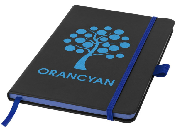 Блокнот А5 «Color Edge», Цвет черный/ярко-синий