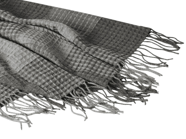 Плед акриловый «Gaufre», Цвет серый