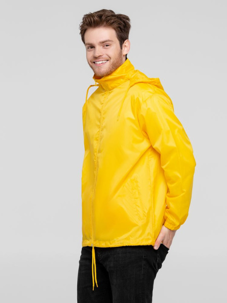 Ветровка унисекс Shift, желтая, XS–3XL