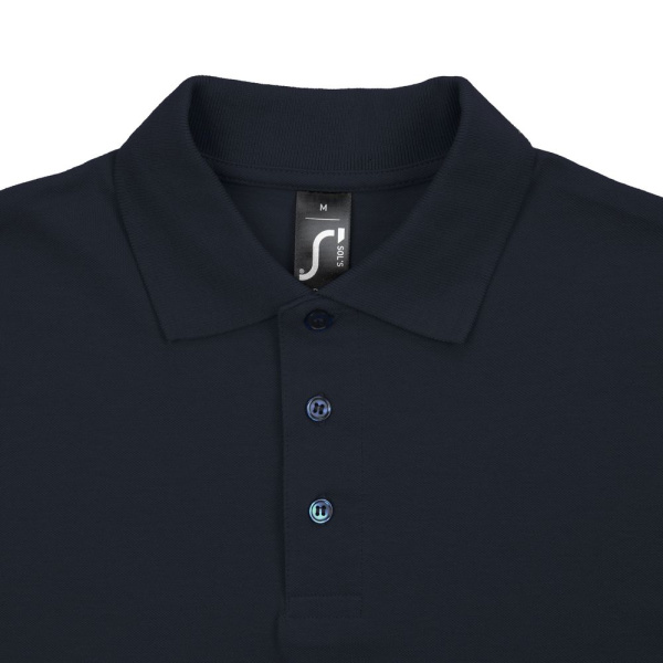 Рубашка поло мужская Spring 210 темно-синяя (navy), S–5XL