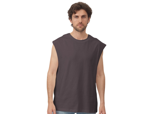 Майка оверсайз «Berlin», унисекс, Размер XL-2XL, Цвет темно-серый