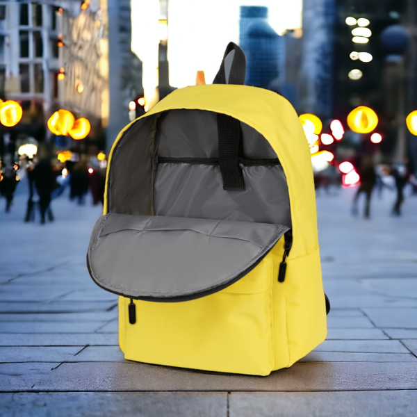 Рюкзак для ноутбука City Extra Backpack 15,6", желтый / Удобный органайзер для ручек, телефона, планшета или ноутбука