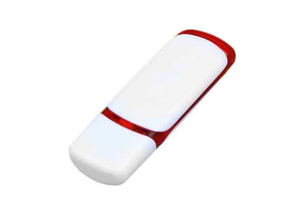 USB 3.0- флешка на 128 Гб с цветными вставками, Размер 128ГБ, Цвет белый/красный