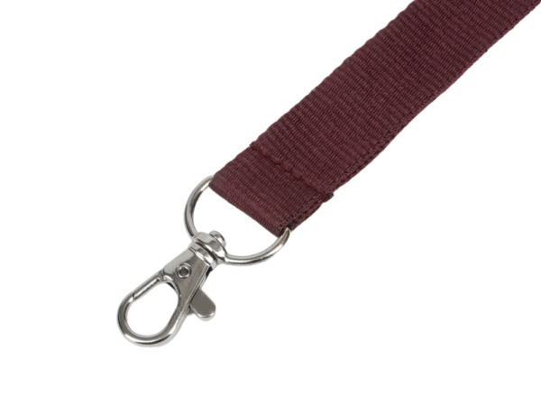 Ланьярд с карабином, Цвет красный бургунди