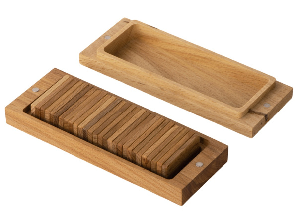 Игра «Домино» из массива бука, Цвет натуральный