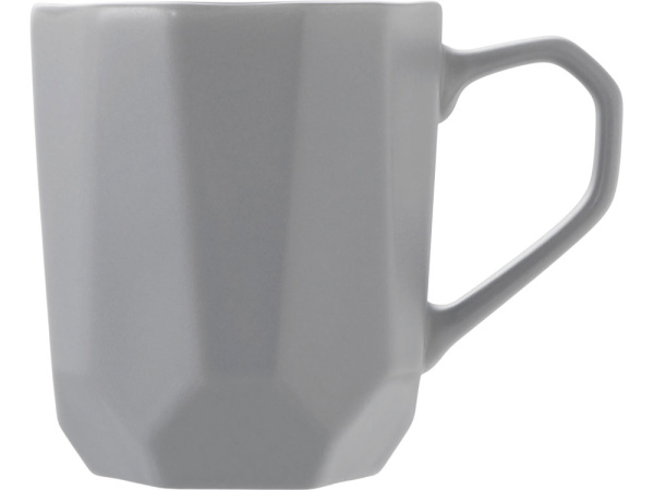 Кружка с гранями «Amery», Цвет серый матовый