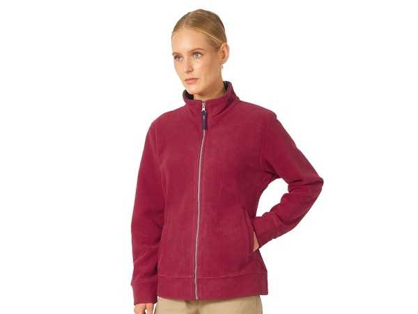 Куртка флисовая "Nashville" женская, Размер XL, Цвет красный/пепельно-серый