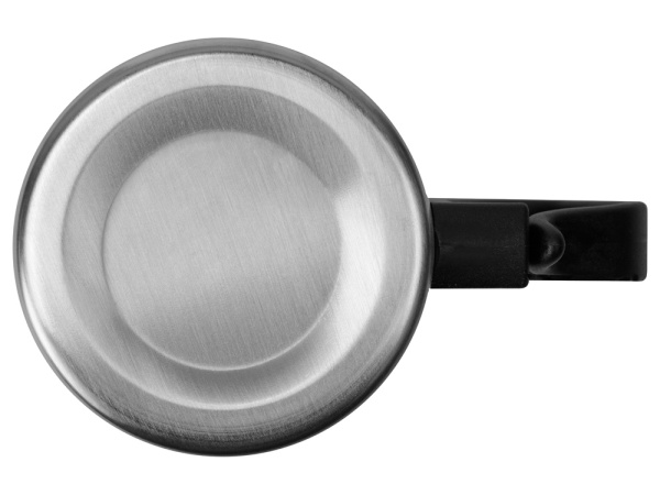 Стальная кружка с двойными стенками «Climber», Цвет серебристый/черный