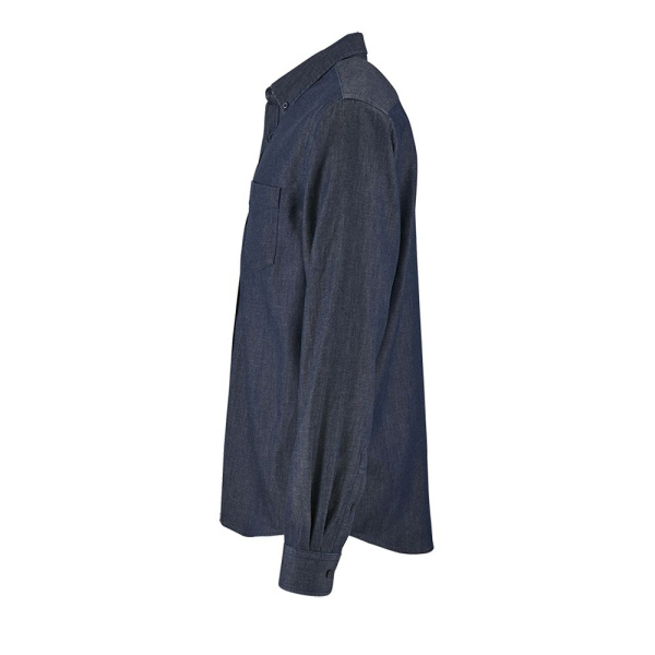Рубашка мужская Barry Men, синяя (деним), S–3XL