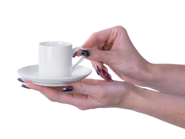 Кофейная пара «Espresso», Цвет белый