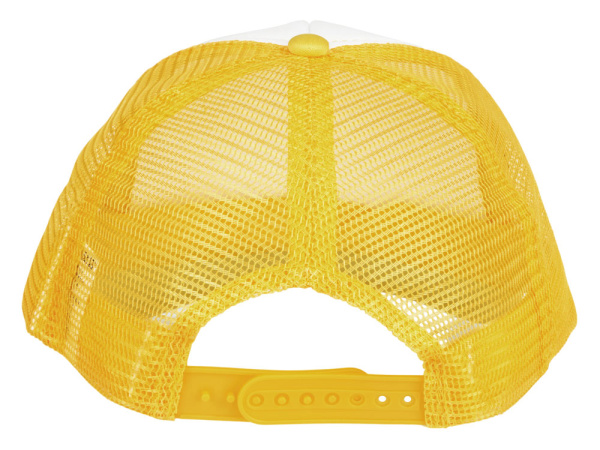 Бейсболка «Trucker», Цвет желтый/белый