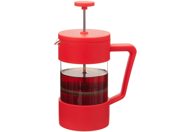 Френч-пресс «Intense», Цвет красный/прозрачный