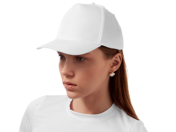 Бейсболка «Poly», Размер 56, Цвет белый