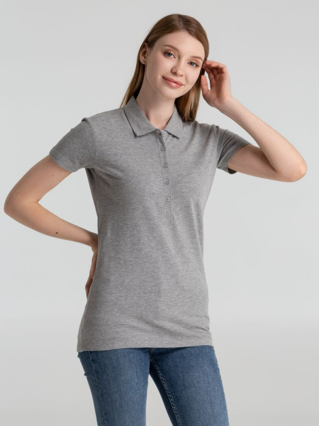 Рубашка поло женская Phoenix Women, серый меланж, S–XXL