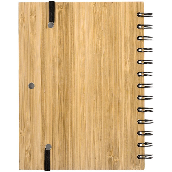 Блокнот на кольцах Bambook с шариковой ручкой, 18х14,5х1,9 см