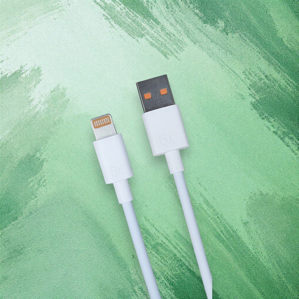 Кабель RC60 USB Type-C - Lightning, длина 1000мм, ток 6А, белый / Надежность и высокая скорость зарядки