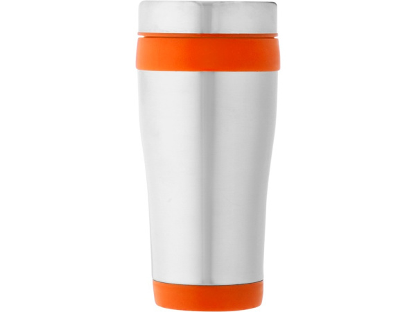 Термокружка «Elwood», 400 мл, Цвет серебристый/оранжевый