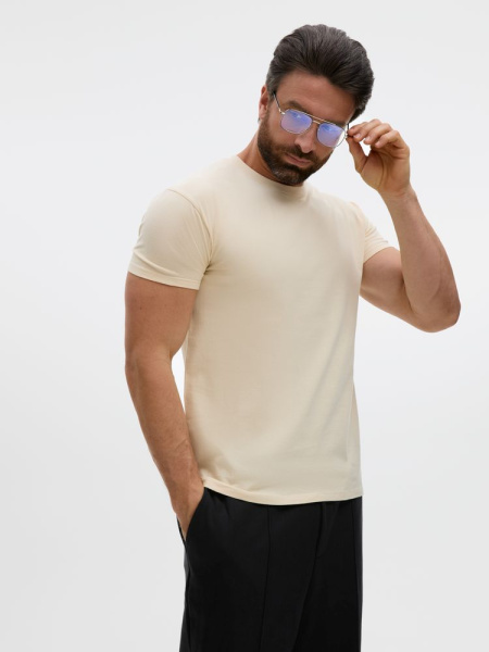 Футболка Imperial 190, светло-бежевая, S–XXL