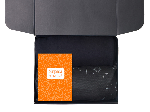 Подарочный набор «Re:y. Cocoon с пледом, свечой и диффузором, Цвет черный