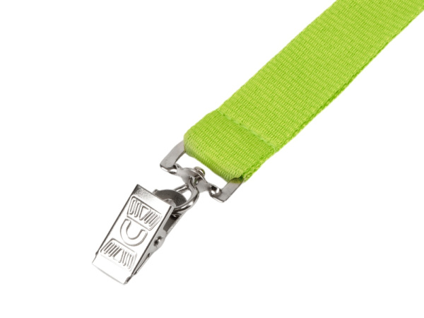 Ланъярд из RPET с клипом, Цвет зеленое яблоко
