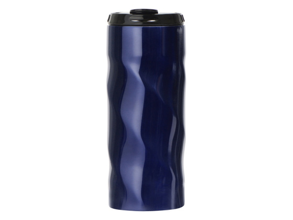 Термокружка «Гедж», Цвет синий/черный