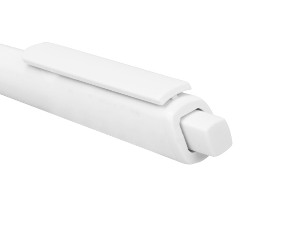 Ручка пластиковая трехгранная шариковая «Lateen», Цвет белый