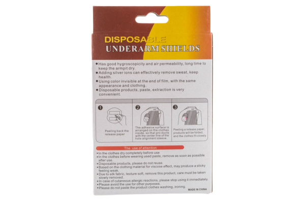 Подмышечные прокладки Disposable Underarm Shields