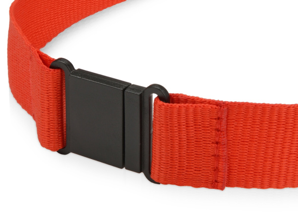 Ланьярд с карабином и замком безопасного разрыва, Цвет красный