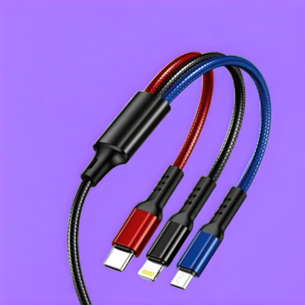 Кабель USB DS971 3in1 Micro/Lightning/Type-C в пакетике / Универсальный, практичный и удобный