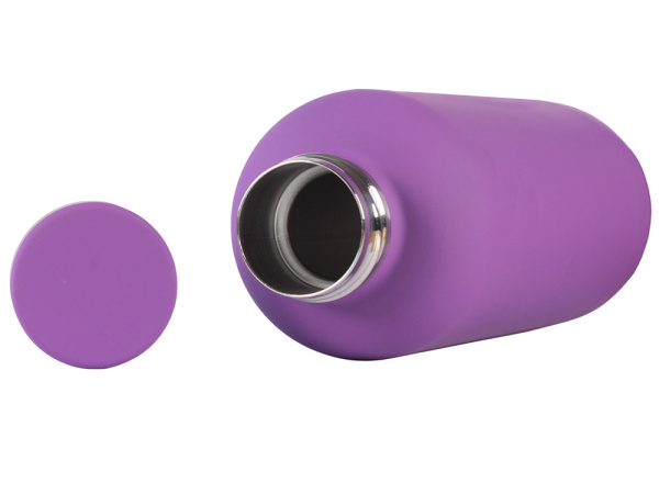 Вакуумная термобутылка ODIN, soft-touch, 550 мл, Цвет фиолетовый