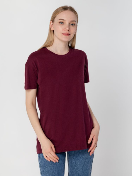 Футболка унисекс Regent 150, бордовая, XS–3XL