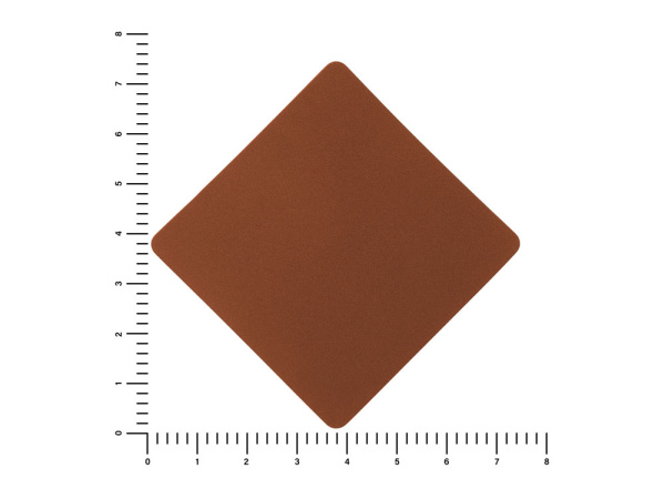 Патч «Ромб», nubuk, Цвет коричневый