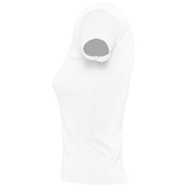 Футболка женская с круглым вырезом Lady 220 белая, S–XXL
